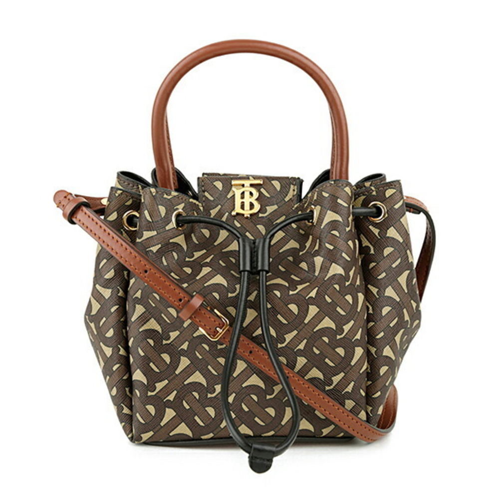 Burberry Monogram Shoulder Bag Brown